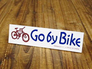 ステッカー バイク 自転車 車 アメリカン ヘルメット Go by Bike＿SC-BS054-GEN