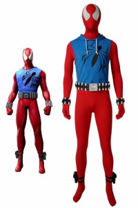 スカーレット・スパイダー ベン・ライリー Scarlet Spider  Ben Reilly コスプレ衣装[4263]