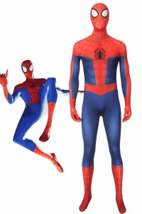 スパイダーマン：スパイダーバース スパイダーマン ピーター・パーカー Spider-Man: Into the Spider-Verse コスプレ衣装[4186]