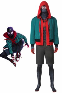 スパイダーマン: スパイダーバース マイルス・モラレス Into the Spider-Verse Miles Morales コスプレ衣装 [4362]