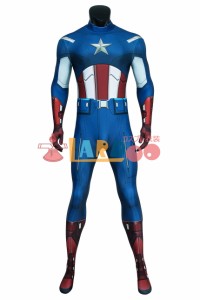 アベンジャーズ キャプテン アメリカ ジャンプスーツ The Avengers Captain America Zentai Jumpsuit Bodysuit コスプレ衣装[4448]