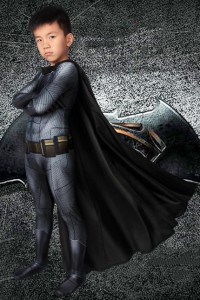 バットマン vs スーパーマン ジャスティスの誕生 ブルース・ウェイン/バットマン Batman 子供用 コスプレ衣装[J19025BA KID]