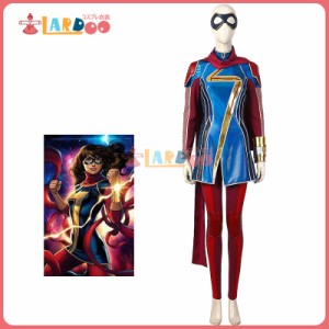 ミズ・マーベル Ms. Marvel Kamala Khan コスチューム コスプレ衣装[4724]