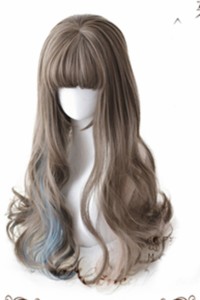 ロリータ ウィッグ LOLITA WIG Juliet dull chestnut ash 65CM 髪飾りなし 人工髪 原宿 インスタ映え wig コスプレ ウィッグ[AAS144]    