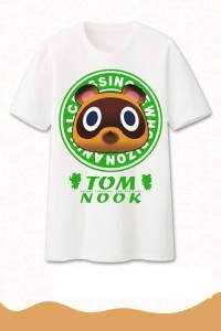 あつまれ どうぶつの森 たぬきち 白Tシャツ グッズ コスプレ衣装 キャラクター仮装 コスプレグッズ コスプレ衣装[AAS224]