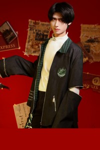 ハリー・ポッター Harry Potter スリザリン Slytherin セブルス・スネイプ 同人 男 コスプレ衣装[LRS406]