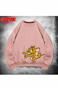 トムとジェリー Jerry Mouse Goods 秋冬着用Tシャツ 黄/黒/ピンク/白 4色選択可 コスプレ衣装[LRS759]