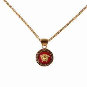 ヴェルサーチェ ネックレス ペンダント メンズ VERSACE 1008781 1A00638 4J560 ピンク×ゴールド  アクセサリー