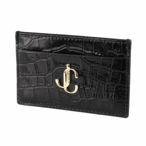 ジミーチュウ カードケース・パスケース 定期・名刺入れ JIMMY CHOO 150429 BLACK ブラック系 アニマル柄 財布・小物 レディース