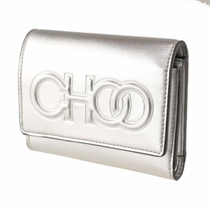 ジミーチュウ 折りたたみ財布 三つ折り  JIMMY CHOO 1506510 028 silver シルバー系  財布・小物 レディース