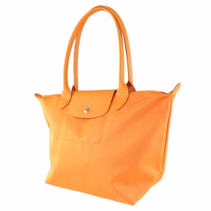 ロンシャン トートバッグ ナイロン プリアージュ LONGCHAMP 2605598 317 オレンジ系 異素材ミックス バッグ・カバン レディース