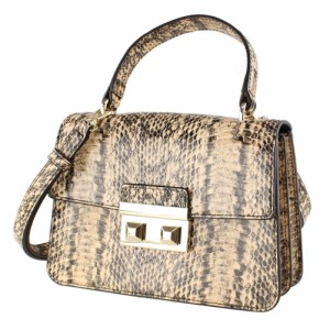 フルラ ショルダーバッグ・ポシェット 2WAY FURLA BAWTLND TONI CAPPUCCINO ベージュ系マルチ パイソン  バッグ・カバン レディース