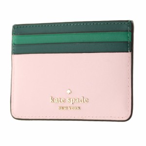 ケイトスペード カードケース・パスケース KATE SPADE k7190 650 ピンク系マルチ トロピカル柄 財布・小物 レディース