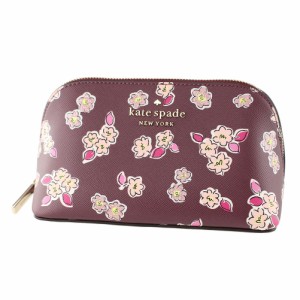 ケイトスペード ポーチ KATE SPADE k9300 600 ワインレッド系マルチ 花柄 財布・小物 レディース