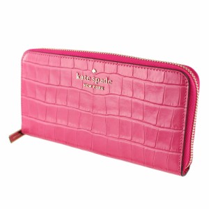 ケイトスペード 長財布 ラウンドファスナー・ジップ KATE SPADE k9367 250 ピンク系 アニマル柄 財布・小物 レディース