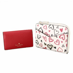 ケイトスペード 折りたたみ財布  ミニ財布 KATE SPADE ka629 960 ホワイト系マルチ ハート  財布・小物 レディース