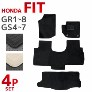 フロアマット 4Pセット ホンダ フィット HONDA FIT EHEV GR系 GR1 GR2 GR3 GR4 GR5 GR6 ガソリン ハイブリッド 対応 車 マット トランク