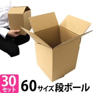 【30枚セット】ダンボール 段ボール 60サイズ (265×200×125)  梱包用  引越し60 衣替え 引っ越し ダンボール箱 段ボール箱 段ボール無