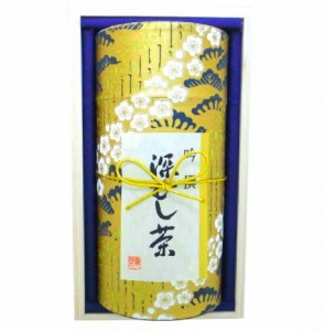 守半海苔 掛川銘茶 缶入深むし茶 (１本 / 箱入) ギフト用 煎茶 贅沢な逸品 お中元 お歳暮 母の日 父の日 贈答 ギフト 手土産