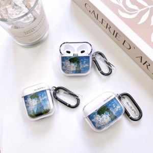 airpods pro ケース 韓国 airpods 第3世代 ケース airpods pro 第2世代 ケース airpods ケース TPU PC 絵画 名画 アート イラスト モネ 