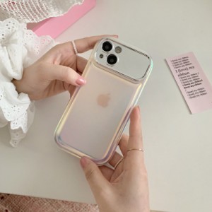 スマホケース iphone15 ケース iphone14 ケース 韓国 iphone13 ケース iphone12 ケース 携帯ケース iphone11 ケース TPU オーロラ 鏡 ミ