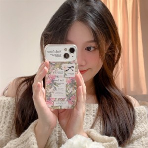 スマホケース iphone15 ケース 韓国 iphone14 ケース iphone13 ケース 携帯ケース iphone12 ケース TPU 総柄 フラワー 花 ガーリー レデ