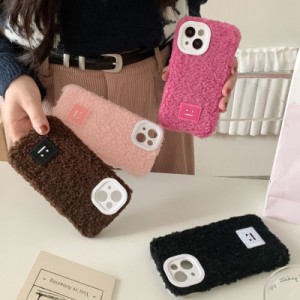 スマホケース iphone15 ケース 韓国 iphone14 ケース iphone13 ケース 携帯ケース iphone12 ケース TPU もこもこ ブロック 顔 かわいい 