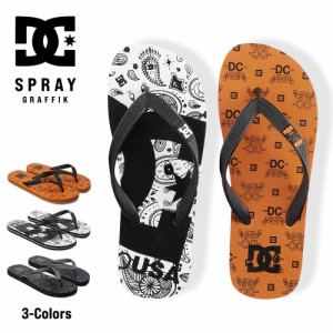 DC SHOES SPRAY GRAFFIK サンダル ビーチサンダル ビーサン グラフィック プリント 大人用 サンダル メンズ ブランド サンダル 