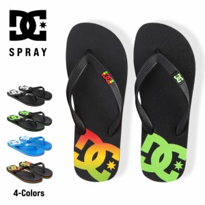 DC SHOES ビーチサンダル ビーサン ロゴ プリント サンダル メンズ レディース ストリート ブランド BBQ アウトドア 潮干狩り プール 夏 