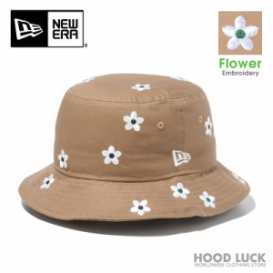 ニューエラ バケットハット 01 花柄 フラワー カーキ NEWERA バケツハット サファリハット メンズ レディース キャンプ アウトドア ベー