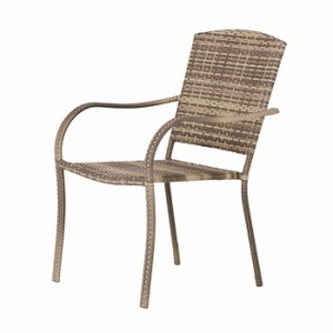 ガーデンファニチャー 椅子 サハラ スタッキング チェア 2 人工ラタン 幅585×奥行700×高さ890×座面高さ435mm 1脚単位 完成品 おしゃれ