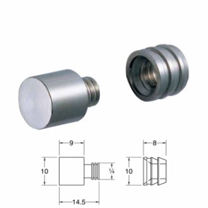 棚受け金具 おしゃれ 棚ダボ 10mm 男（オン） 200個単位 棚ダボ 10mm 女（メン） 400個単位 ニッケル 真鍮 セット品 YAMAICHI YJ-5 内装