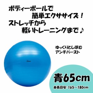 ボディーボール65 青 トーエイライト ストレッチ エクササイズ 運動 高齢者 便利 コンパクト プレゼント 贈り物