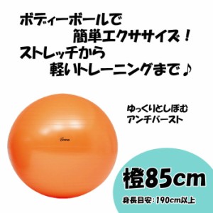 ボディーボール85 橙 オレンジ トーエイライト トレッチ エクササイズ 運動 高齢者 便利 コンパクト プレゼント 贈り物