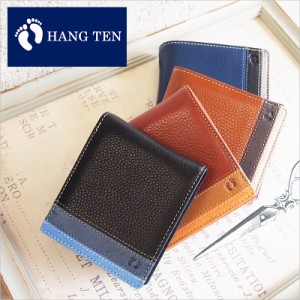 ハンテン HANG TEN BOOK型二つ折り財布 財布 パスケース付き 61HT04【メール便配送商品/ラッピング不可】