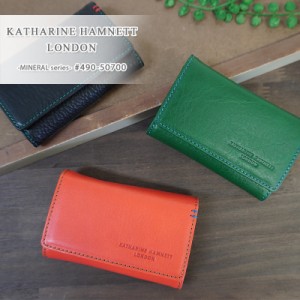 キャサリンハムネット ロンドン KATHARINE HAMNETT LONDON コインケース付き4連キーケース MINERAL ミネラル 490-50700 ミドルウォレット