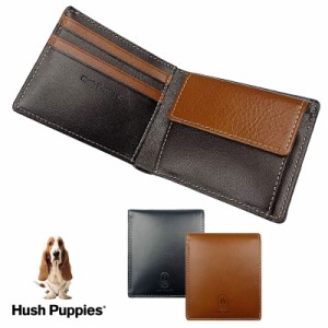 ハッシュパピー Hush Puppies 本革　レザー 二つ折り財布 サイフ メンズ　HP0345