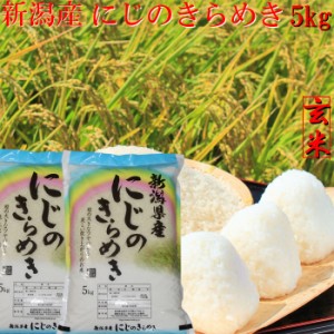 令和5年 新潟産 にじのきらめき 玄米 10kg お米 10キロ《令和5年産 玄米10kg 新潟県産 玄米 お米 安い米10キロ 農家直送》