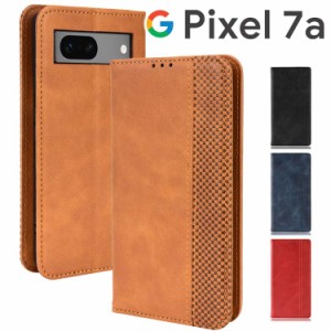 Google Pixel 7a ケース 手帳 pixel7a 手帳型 スマホケース 7a アンティーク オシャレ レザー カード入れ レザー 合皮 シンプル 北欧風