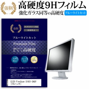 EIZO FlexScan S1931-SAGY 19インチ 機種で使える 強化 ガラスフィルム  と 同等の 高硬度9H ブルーライトカット クリア光沢 改訂版 液晶