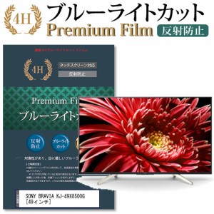 SONY BRAVIA KJ-49X8500G [49インチ] で使える ブルーライトカット 反射防止 液晶TV 保護フィルム