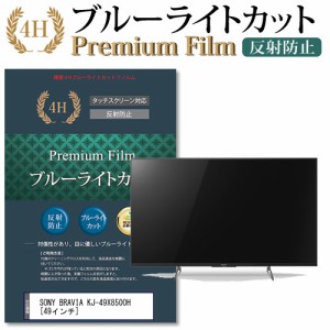 SONY BRAVIA KJ-49X8500H [49インチ] 機種で使える ブルーライトカット 反射防止 液晶TV 保護フィルム