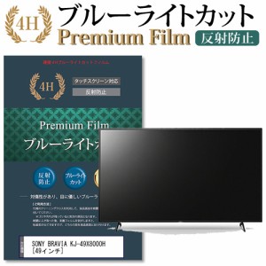 SONY BRAVIA KJ-49X8000H [49インチ] 機種で使える ブルーライトカット 反射防止 液晶TV 保護フィルム