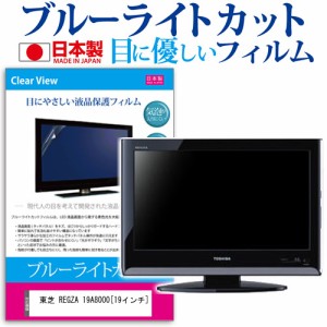 東芝 REGZA 19A8000 19インチ 機種で使える ブルーライトカット 反射防止 液晶保護フィルム 指紋防止 気泡レス加工 画面保護 メール便送