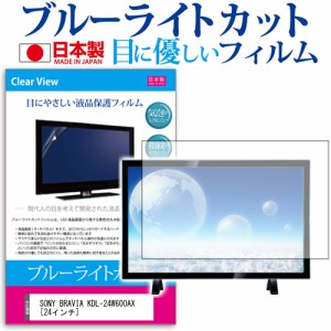 SONY BRAVIA KDL-24W600AX 24インチ ブルーライトカット 反射防止 液晶保護フィルム 指紋防止 気泡レス加工 画面保護 メール便送料無料