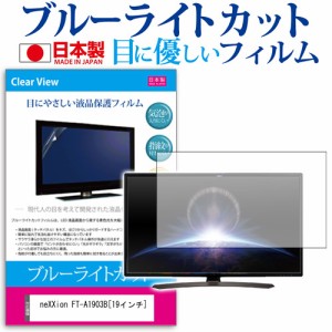 neXXion FT-A1903B 19インチ 機種で使える ブルーライトカット 反射防止 液晶保護フィルム 指紋防止 気泡レス加工 画面保護 メール便送料