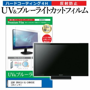 SONY BRAVIA KJ-24W450E [24インチ] 機種で使える ブルーライトカット 反射防止 指紋防止 液晶TV 保護フィルム メール便送料無料