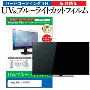 東芝 REGZA 50Z670L [50インチ] ブルーライトカット 反射防止 液晶TV 保護フィルム 指紋防止 メール便送料無料