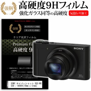 SONY サイバーショット DSC-WX500   HX90V   RX100   RX100V  70mm x 51mm 強化ガラス と 同等の 高硬度9H 液晶保護フィルム デジカメ デ