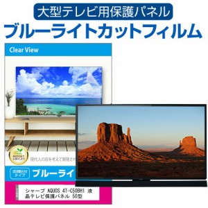 シャープ AQUOS 4T-C50BH1 液晶テレビ保護パネル 50型 ブルーライトカット テレビ保護パネル 50インチ 保護 フィルム 画面 モニター 破損